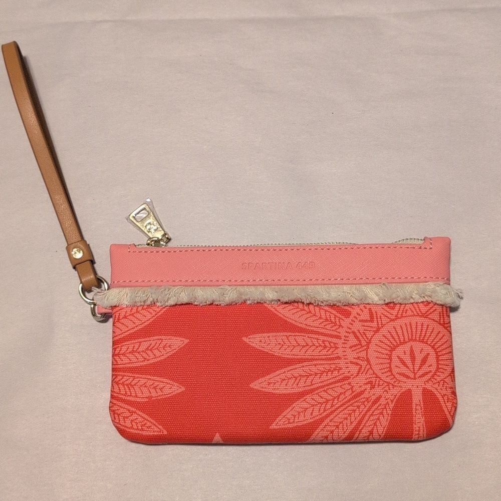 Spartina 449 Grab-N-Go Wristlet NWOT Palmetto Frond Pattern RFID Protection